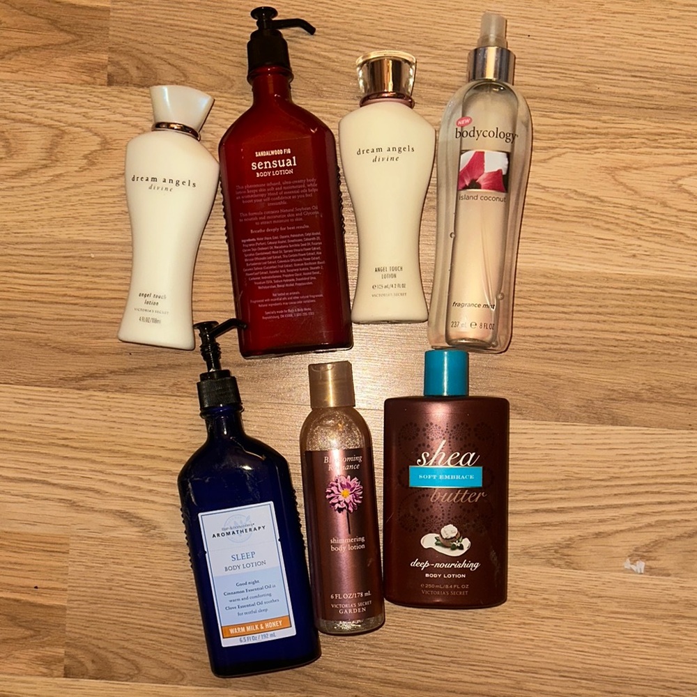 Bath & body Works and Victoria’s Secret lotions